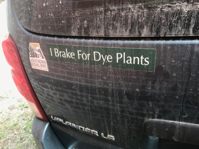 Bumper sticker on Dede's van